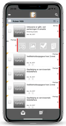 Viscenario Oppgaver mobil