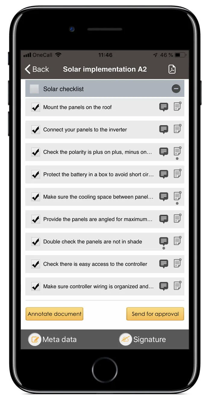 Viscenario Checklist